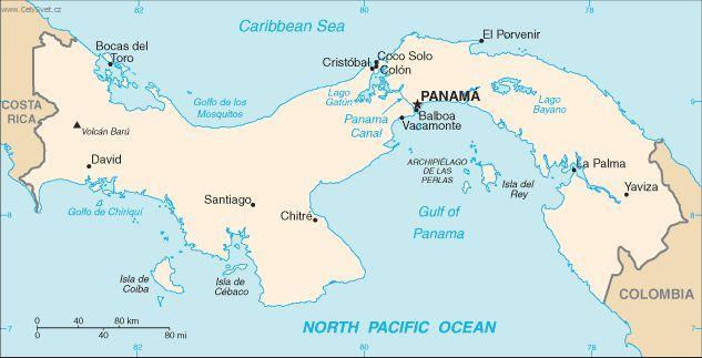 Foto: Panama-politick� mapa