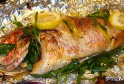 Recept online Treska pe�en� v alobalu